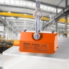image:imageVEVOR Permanent Magnetic Lifter 880 lbs Pulling Capacity Heavy Duty N42 Neodymium Lifting Magnet with Release Handle and Steel Hook Used in Shop Crane and Hoist for Lifting Plate Steel Board1320 lbs600 kg Lid Lifter Dolly