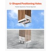 image:imageVEVOR Post Base 10Pcs 6x 6 Stainless Steel Adjustable Post Anchor BracketInternal 59 x 55 Adjustable Post Base for Pavilion Deck Porch Handrail Railing Support Decorative Anchor Platesilver