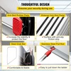 image:imageVEVOR Pull Down Attic Ladder  12 Steps Black Folding Stairs with Armrests for Attic Access WallMounted Retractable Ladder 98 ft Height98 ft