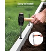 image:imageVEVOR Rebar Stakes 24Inch HeavyDuty 047 in Diameter Straight Galvanized Steel Ground Anchors with Chisel Point End amp RustResistant Coating for Gardening Support Fence Camping Tents 20PackI Shape