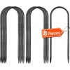 image:imageVEVOR Rebar Stakes 24Inch HeavyDuty 047 in Diameter Straight Galvanized Steel Ground Anchors with Chisel Point End amp RustResistant Coating for Gardening Support Fence Camping Tents 20PackU Shape