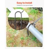 image:imageVEVOR Rebar Stakes 24Inch HeavyDuty 047 in Diameter Straight Galvanized Steel Ground Anchors with Chisel Point End amp RustResistant Coating for Gardening Support Fence Camping Tents 20PackU Shape