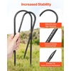 image:imageVEVOR Rebar Stakes 24Inch HeavyDuty 047 in Diameter Straight Galvanized Steel Ground Anchors with Chisel Point End amp RustResistant Coating for Gardening Support Fence Camping Tents 20PackU Shape