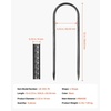 image:imageVEVOR Rebar Stakes 24Inch HeavyDuty 047 in Diameter Straight Galvanized Steel Ground Anchors with Chisel Point End amp RustResistant Coating for Gardening Support Fence Camping Tents 20PackU Shape