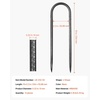 image:imageVEVOR Rebar Stakes 24Inch HeavyDuty 047 in Diameter Straight Galvanized Steel Ground Anchors with Chisel Point End amp RustResistant Coating for Gardening Support Fence Camping Tents 20PackU Shape