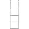 image:imageVEVOR Removable Dock Ladder 3 Steps 500lbs Load Capacity Aluminum Swim Ladders Pontoon Boat Ladder with Rubber Mat for Lake Marine Boarding PoolStraight3 Step