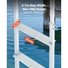 image:imageVEVOR Removable Dock Ladder 3 Steps 500lbs Load Capacity Aluminum Swim Ladders Pontoon Boat Ladder with Rubber Mat for Lake Marine Boarding PoolStraight4 Step