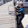 image:imageVEVOR Removable Dock Ladder 3 Steps 500lbs Load Capacity Aluminum Swim Ladders Pontoon Boat Ladder with Rubber Mat for Lake Marine Boarding PoolStraight3 Step
