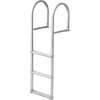 image:imageVEVOR Removable Dock Ladder 3 Steps 500lbs Load Capacity Aluminum Swim Ladders Pontoon Boat Ladder with Rubber Mat for Lake Marine Boarding PoolStraight3 Step