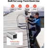 image:imageVEVOR Removable Dock Ladder 3 Steps 500lbs Load Capacity Aluminum Swim Ladders Pontoon Boat Ladder with Rubber Mat for Lake Marine Boarding PoolStraight4 Step