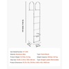 image:imageVEVOR Removable Dock Ladder 3 Steps 500lbs Load Capacity Aluminum Swim Ladders Pontoon Boat Ladder with Rubber Mat for Lake Marine Boarding PoolStraight5 Step