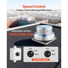 image:imageVEVOR Roof Exhaust Fan 4000CFM amp 5000CFM Adjustable Speed Control Attic Vent Fan with HighPower Motor 248inch Fan Base HeavyDuty Aluminum Alloy Compact for GarageKitchenBathroomSilver4000CFM  5000CFM