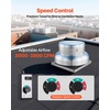 image:imageVEVOR Roof Exhaust Fan 4000CFM amp 5000CFM Adjustable Speed Control Attic Vent Fan with HighPower Motor 248inch Fan Base HeavyDuty Aluminum Alloy Compact for GarageKitchenBathroomSilver3000CFM  3900CFM