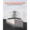 image:imageVEVOR Roof Exhaust Fan 4000CFM amp 5000CFM Adjustable Speed Control Attic Vent Fan with HighPower Motor 248inch Fan Base HeavyDuty Aluminum Alloy Compact for GarageKitchenBathroomSilver3000CFM  3900CFM