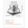 image:imageVEVOR Roof Exhaust Fan 4000CFM amp 5000CFM Adjustable Speed Control Attic Vent Fan with HighPower Motor 248inch Fan Base HeavyDuty Aluminum Alloy Compact for GarageKitchenBathroomSilver500CFM  900CFM