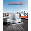 image:imageVEVOR Roof Exhaust Fan 4000CFM amp 5000CFM Adjustable Speed Control Attic Vent Fan with HighPower Motor 248inch Fan Base HeavyDuty Aluminum Alloy Compact for GarageKitchenBathroomSilver3000CFM  3900CFM