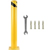 image:imageVEVOR Safety Bollard 36 Inch Height Bollard Post 45 Inch Diameter Steel Pipe Safety Bollard Post Yellow Steel Bollard Steel Safety Bollard with 8 Anchor Bolts Perfect for TrafficSensitive Area48Hx45D