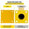 image:imageVEVOR Safety Bollard 36 Inch Height Bollard Post 45 Inch Diameter Steel Pipe Safety Bollard Post Yellow Steel Bollard Steel Safety Bollard with 8 Anchor Bolts Perfect for TrafficSensitive Area48Hx45D