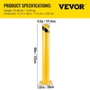 image:imageVEVOR Safety Bollard 36 Inch Height Bollard Post 45 Inch Diameter Steel Pipe Safety Bollard Post Yellow Steel Bollard Steel Safety Bollard with 8 Anchor Bolts Perfect for TrafficSensitive Area48Hx45D