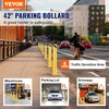 image:imageVEVOR Safety Bollard 36 Inch Height Bollard Post 45 Inch Diameter Steel Pipe Safety Bollard Post Yellow Steel Bollard Steel Safety Bollard with 8 Anchor Bolts Perfect for TrafficSensitive Area42Hx45D