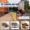 image:imageVEVOR Safety Bollard 36 Inch Height Bollard Post 45 Inch Diameter Steel Pipe Safety Bollard Post Yellow Steel Bollard Steel Safety Bollard with 8 Anchor Bolts Perfect for TrafficSensitive Area36Hx45D