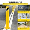 image:imageVEVOR Safety Bollard 36 Inch Height Bollard Post 45 Inch Diameter Steel Pipe Safety Bollard Post Yellow Steel Bollard Steel Safety Bollard with 8 Anchor Bolts Perfect for TrafficSensitive Area48Hx45D