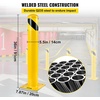 image:imageVEVOR Safety Bollard 42 Inch Height Bollard Post 55 Inch Diameter Steel Pipe Safety Bollard Post Yellow Steel Bollard Steel Safety Bollard with 8 Anchor Bolts Perfect for TrafficSensitive Area36Hx55D