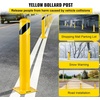 image:imageVEVOR Safety Bollard 42 Inch Height Bollard Post 55 Inch Diameter Steel Pipe Safety Bollard Post Yellow Steel Bollard Steel Safety Bollard with 8 Anchor Bolts Perfect for TrafficSensitive Area36Hx55D