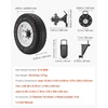 image:imageVEVOR Shipping Container Wheels 8Lug Wheels Kit Heavy Duty Shipping Container Accessories with Ratchet Tie DownMoves 20 ft  40 ft Secure Transport for Dock Warehouse Construction Site Black