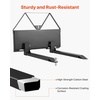 image:imageVEVOR Skid Steer Pallet Forks 2600 lbs Rated Capacity Pallet Fork Frame Attachment with 48inch Pallet Forks Blades 178 inch Ball Hitch Receiver Quick Tach Connection for Skid Steers Tractors