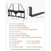 image:imageVEVOR Skid Steer Pallet Forks 4000 lbs Rated Capacity Pallets Fork Frame Attachment with 42inch Pallet Forks Forklift Blades 2inch Hitch Receiver amp Spear Sleeves Fit for Skid Steers Tractors42 Forks