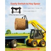 image:imageVEVOR Skid Steer Pallet Forks 4000 lbs Rated Capacity Pallets Fork Frame Attachment with 42inch Pallet Forks Forklift Blades 2inch Hitch Receiver amp Spear Sleeves Fit for Skid Steers Tractors48 Forks