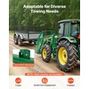 image:imageVEVOR Skid Steer Pallet Forks 50 Pallet Fork Frame with 42 Fork Blades 2inch Hitch Receiver amp Spear Sleeves Rated 4000 LB Fit for JD Tractors36 Forks