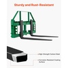 image:imageVEVOR Skid Steer Pallet Forks 50 Pallet Fork Frame with 42 Fork Blades 2inch Hitch Receiver amp Spear Sleeves Rated 4000 LB Fit for JD Tractors42 Forks