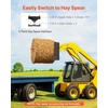 image:imageVEVOR Skid Steer Pallet Frame 4000 lbs Rated Load Capacity 45inch Pallet Fork Frame Attachments with 2inch Hitch Receiver amp Spear Sleeves Fit for Loaders Tractors Quick Attach Mount Frame Only45 x 7 x 19 in
