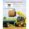 image:imageVEVOR Skid Steer Pallet Frame 4000 lbs Rated Load Capacity 45inch Pallet Fork Frame Attachments with 2inch Hitch Receiver amp Spear Sleeves Fit for Loaders Tractors Quick Attach Mount Frame Only45 x 7 x 3425 in