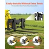 image:imageVEVOR Skid Steer Pallet Frame 4000 lbs Rated Load Capacity 45inch Pallet Fork Frame Attachments with 2inch Hitch Receiver amp Spear Sleeves Fit for Loaders Tractors Quick Attach Mount Frame Only45 x 7 x 19 in