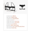 image:imageVEVOR Skid Steer Pallet Frame 4000 lbs Rated Load Capacity 45inch Pallet Fork Frame Attachments with 2inch Hitch Receiver amp Spear Sleeves Fit for Loaders Tractors Quick Attach Mount Frame Only45 x 7 x 3425 in