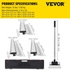 image:imageVEVOR Skimming Blade24 inch Smoothing Knife European Stainless Steel Construction Knife Aluminum Blade Profile Smoothing Knockdown Spatula for GyprockDrywallWallBoardWith Extension Handle