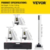 image:imageVEVOR Skimming Blade24 inch Smoothing Knife European Stainless Steel Construction Knife Aluminum Blade Profile Smoothing Knockdown Spatula for GyprockDrywallWallBoardWith Extension Handle