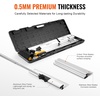 image:imageVEVOR Skimming Blade24 inch Smoothing Knife European Stainless Steel Construction Knife Aluminum Blade Profile Smoothing Knockdown Spatula for GyprockDrywallWallBoardWith Extension Handle