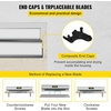 image:imageVEVOR Skimming Blade24 inch Smoothing Knife European Stainless Steel Construction Knife Aluminum Blade Profile Smoothing Knockdown Spatula for GyprockDrywallWallBoardWithout Extension Handle