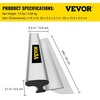 image:imageVEVOR Skimming Blade24 inch Smoothing Knife European Stainless Steel Construction Knife Aluminum Blade Profile Smoothing Knockdown Spatula for GyprockDrywallWallBoardWithout Extension Handle