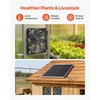 image:imageVEVOR Solar Powered Fan 30W Solar Panel with 2 Fans Adjustable Solar Panel Angle 2668 RPM HighSpeed Flexible Installation Fast Air Exchange for Greenhouse Grow Tents Chicken Coops Shelters47 Fan2 30W