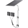 image:imageVEVOR Solar Powered Fan 30W Solar Panel with 2 Fans Adjustable Solar Panel Angle 2668 RPM HighSpeed Flexible Installation Fast Air Exchange for Greenhouse Grow Tents Chicken Coops Shelters47 Fan2 30W