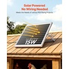 image:imageVEVOR Solar Powered Fan 30W Solar Panel with 2 Fans Adjustable Solar Panel Angle 2668 RPM HighSpeed Flexible Installation Fast Air Exchange for Greenhouse Grow Tents Chicken Coops Shelters47 Fan2 15W