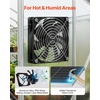 image:imageVEVOR Solar Powered Fan 30W Solar Panel with 2 Fans Adjustable Solar Panel Angle 2668 RPM HighSpeed Flexible Installation Fast Air Exchange for Greenhouse Grow Tents Chicken Coops Shelters47 Fan2 30W