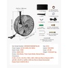 image:imageVEVOR Solar Powered Fan 30W Solar Panel with 2 Fans Adjustable Solar Panel Angle 2668 RPM HighSpeed Flexible Installation Fast Air Exchange for Greenhouse Grow Tents Chicken Coops Shelters216 Fan1 90W