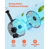 image:imageVEVOR Solar Powered Fan 30W Solar Panel with 2 Fans Adjustable Solar Panel Angle 2668 RPM HighSpeed Flexible Installation Fast Air Exchange for Greenhouse Grow Tents Chicken Coops Shelters216 Fan1 66W