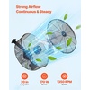 image:imageVEVOR Solar Powered Fan 30W Solar Panel with 2 Fans Adjustable Solar Panel Angle 2668 RPM HighSpeed Flexible Installation Fast Air Exchange for Greenhouse Grow Tents Chicken Coops Shelters216 Fan1 90W